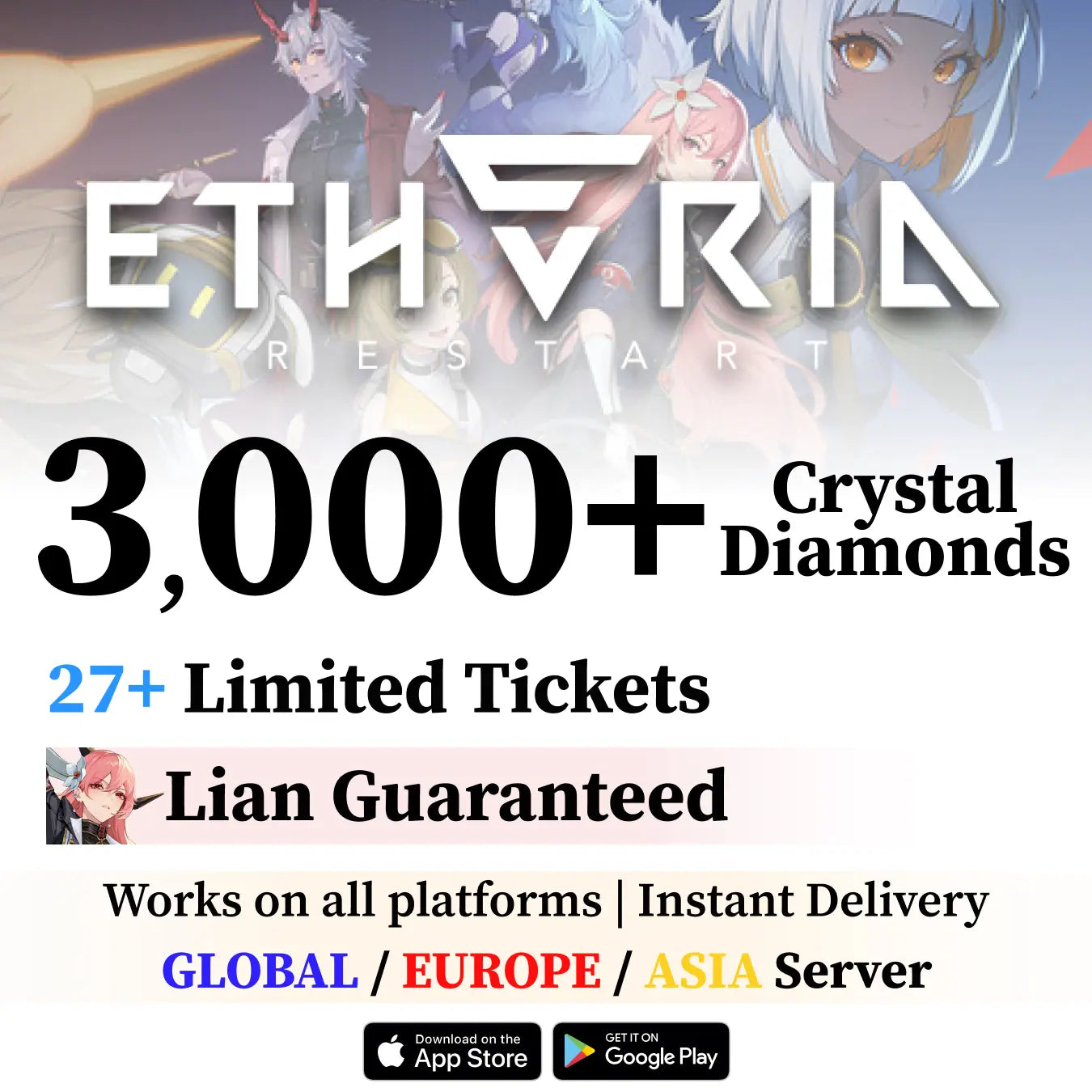 Etheria Restart Starter Accounts [GLOBAL/EUROPE/ASIA]
