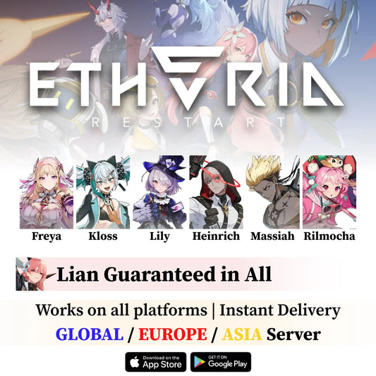 Etheria Restart Reroll Accounts wtih Characters [GLOBAL/ASIA]