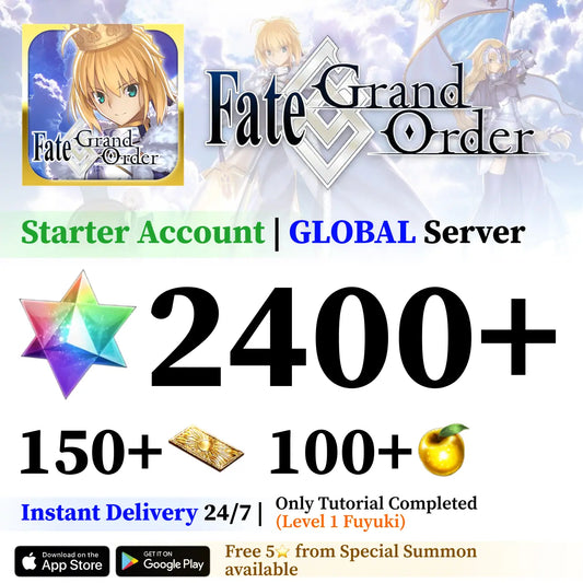 Fate Grand Order Starter Account with 2400+ SQ [Global]