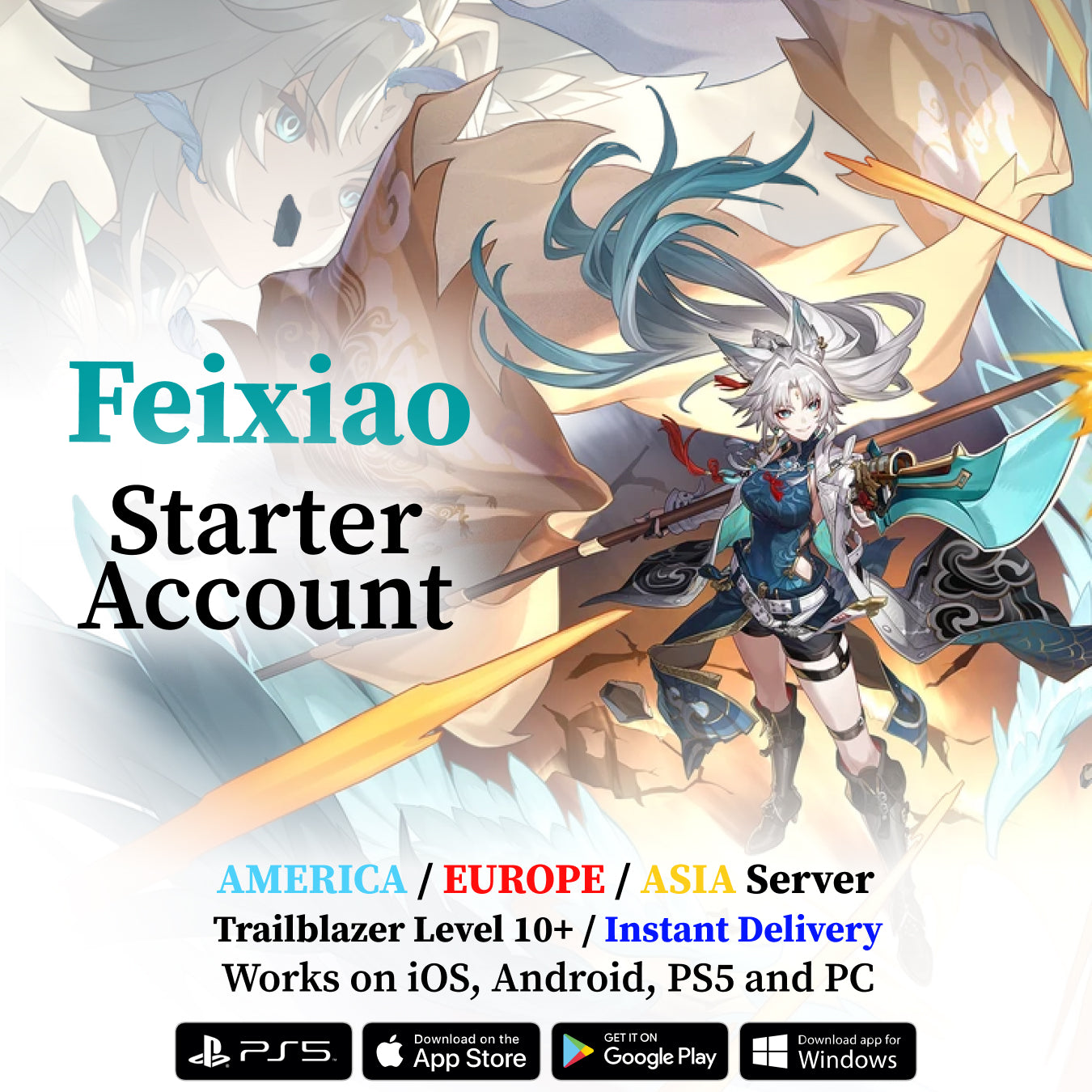 Feixiao Honkai Star Rail Starter Account [ASIA]