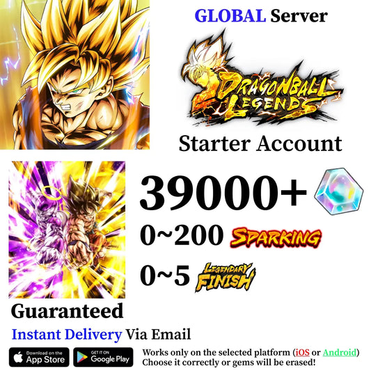 Dragon Ball Legends Goku & Final Form Frieza Starter Account