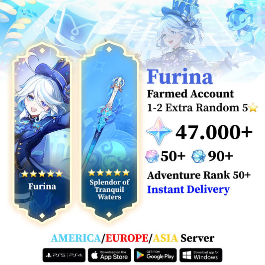 Furina with Signature Weapon and Wishes