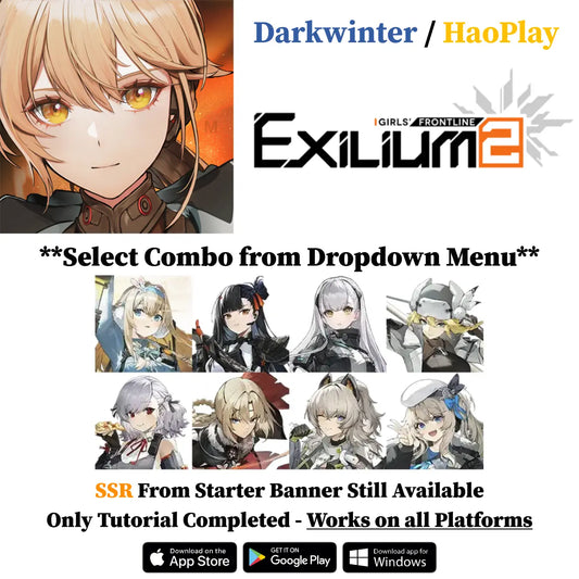 GFL2: EXILIUM Starter Account with SSR Combo