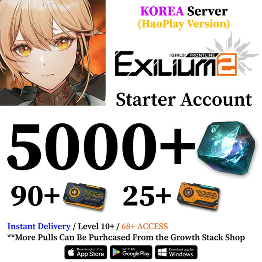 GFL2 GIRLS' FRONTLINE 2: EXILIUM Starter Reroll Account with Collapse Piece [HaoPlay - KOREAN Server]