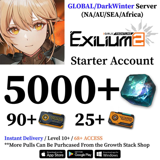 GFL2 GIRLS' FRONTLINE 2: EXILIUM Starter Reroll Account with Collapse Piece [GLOBAL - Darkwinter]