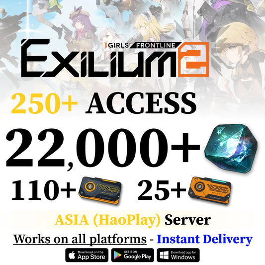 GFL2 EXILIUM Reroll Account – HaoPlay Asia Server | 22K+ Gems