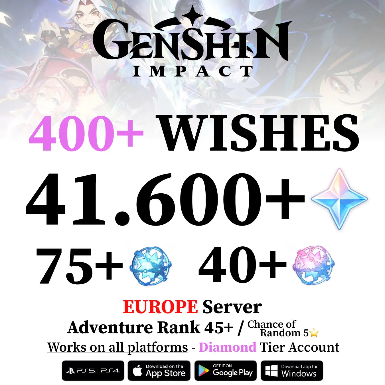 Genshin Impact Account