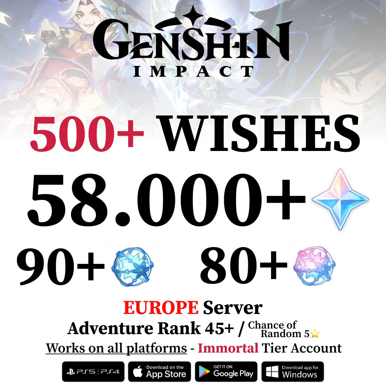 Genshin Impact Account