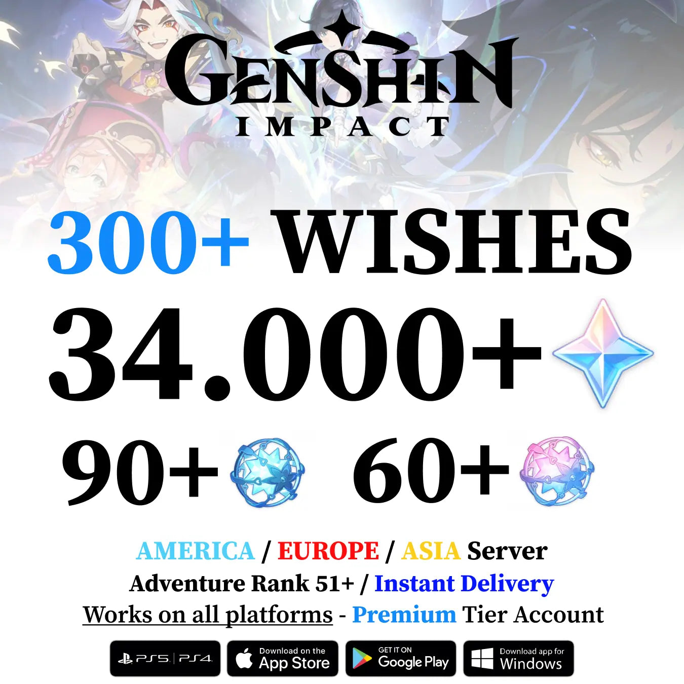 Genshin Impact Accounts