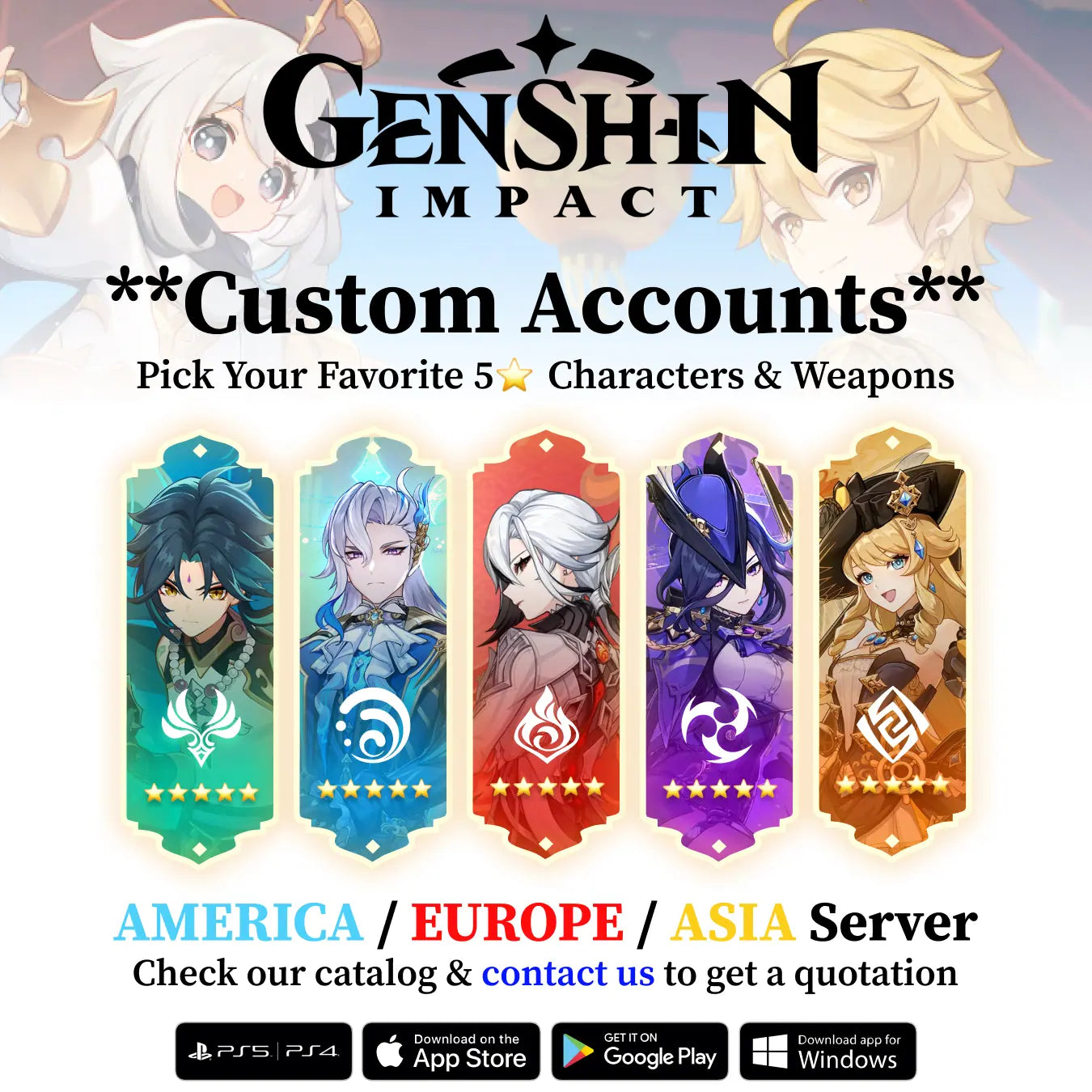 Genshin Impact Custom Account