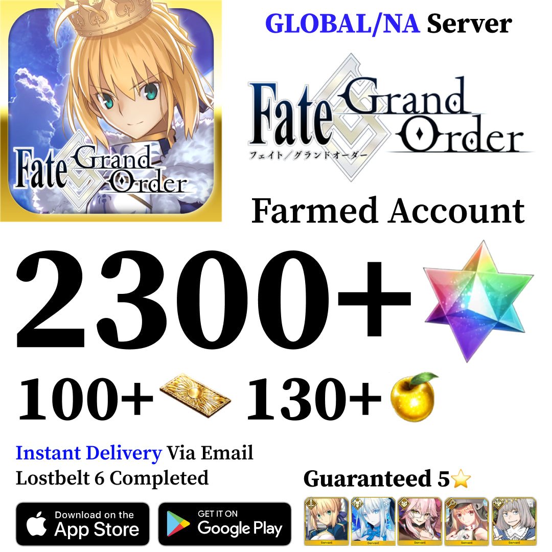 Fate Grand Order Account with 2300+ SQ [Global]