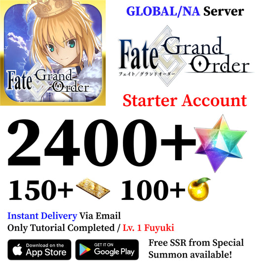 Fate Grand Order Starter Account with 2400+ SQ [Global]