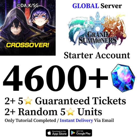 Grand Summoners Starter Account with 4600 Gems [Global]