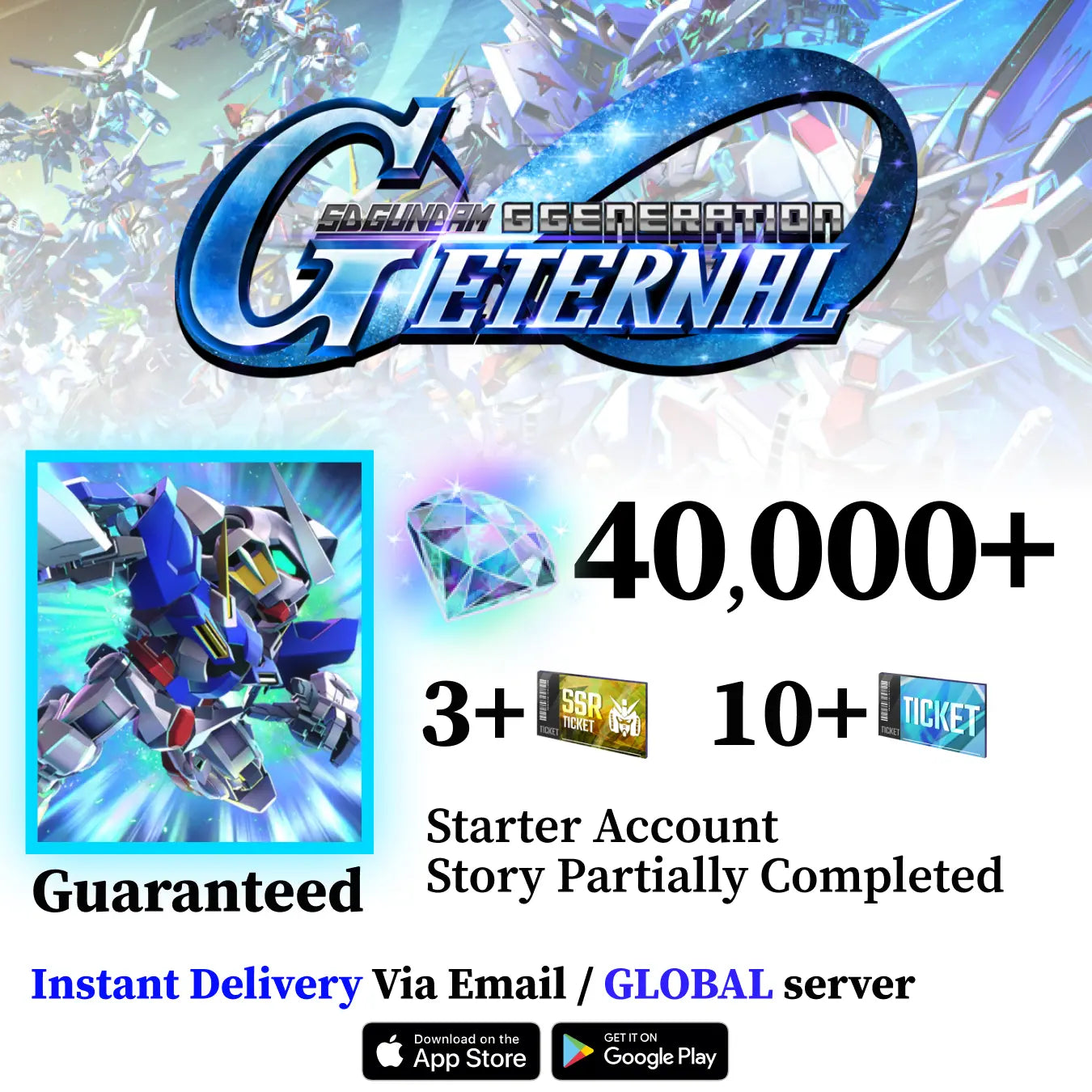 Gundam Exia (EX) Account SD Gundam G Generation ETERNAL [GLOBAL]