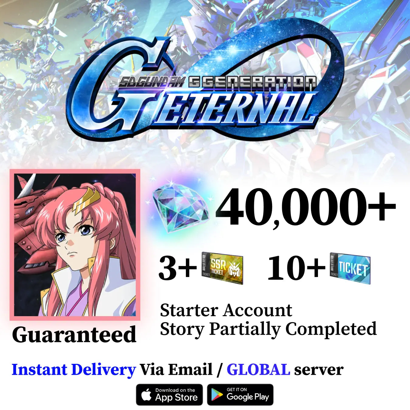 Lacus Clyne & Eternal Account SD Gundam G Generation ETERNAL [GLOBAL]