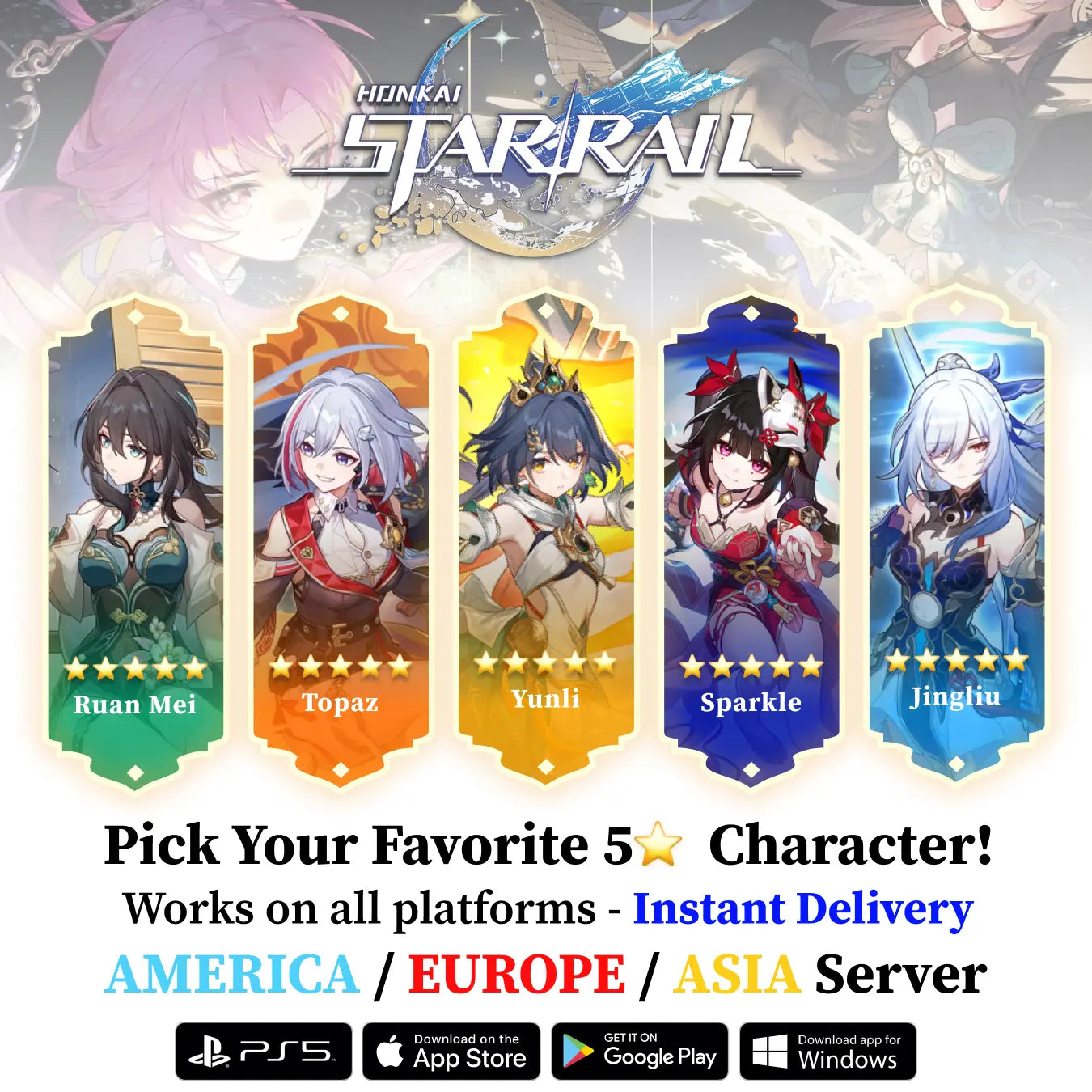 Honkai Star Rail Starter Account with 5⭐ Character