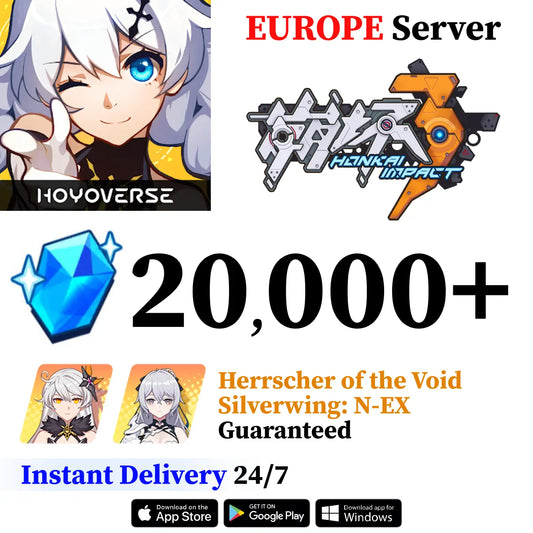 Honkai Impact 3rd Reroll Account with Herrscher of the Void & Silverwing: N-EX [EUROPE]