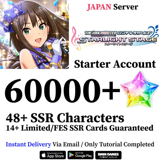 Idolmaster Cinderella Girls Starlight Stage iDOLM@STER Deresute Reroll Starter Account [JAPAN]