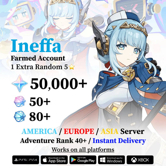 Ineffa Reroll Account with Primogems