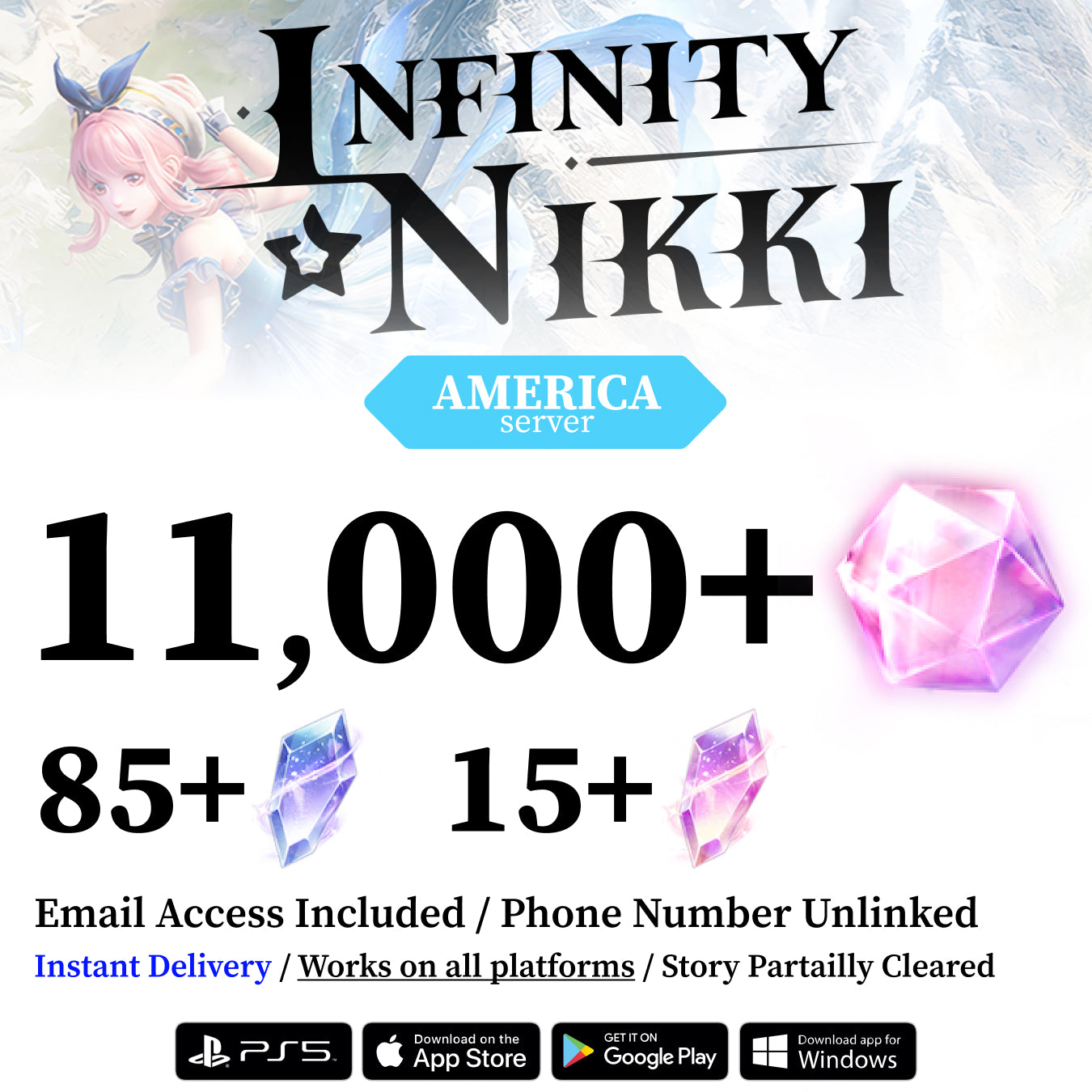 Infinity Nikki America Starter Reroll Account