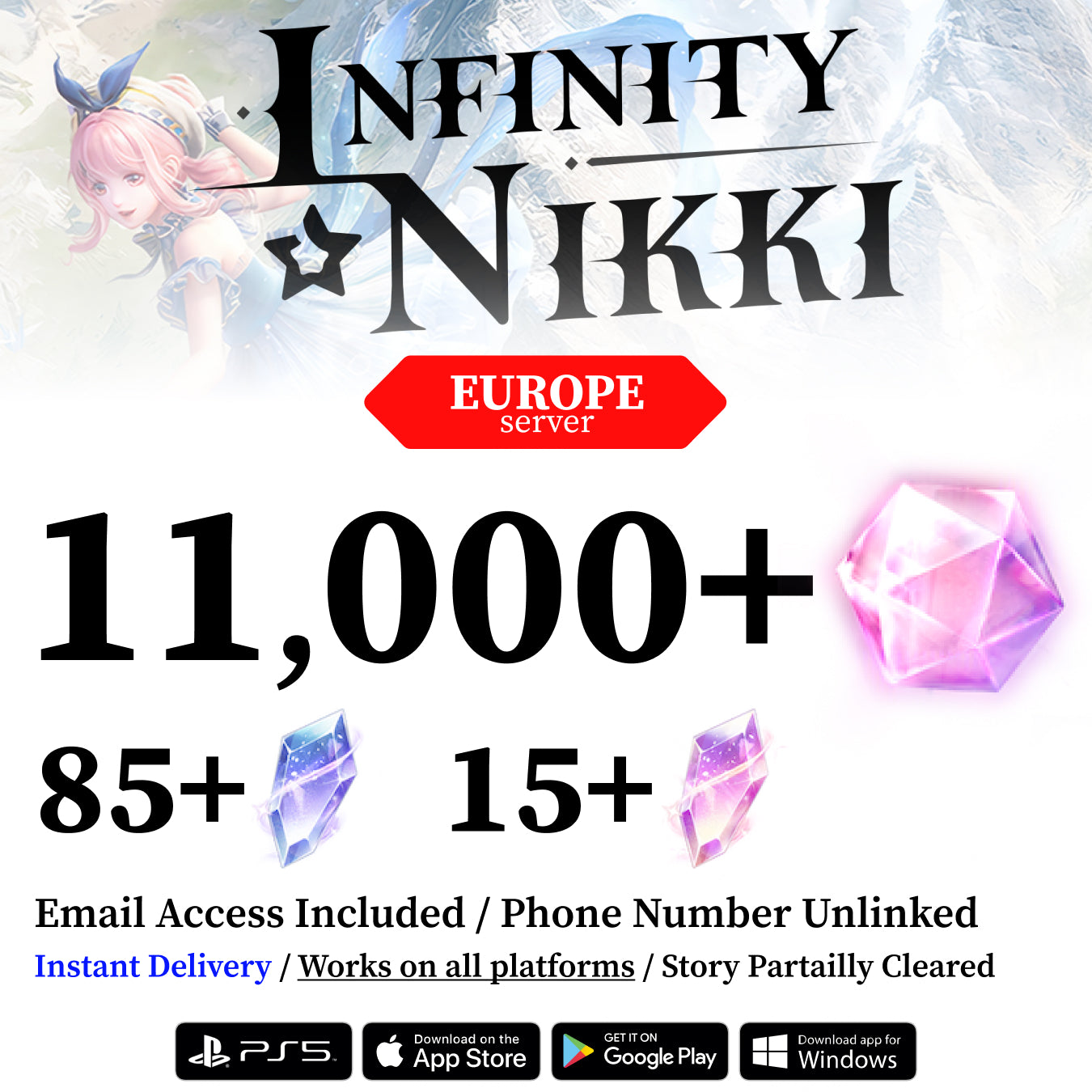 Infinity Nikki Starter Reroll Account [EUROPE]