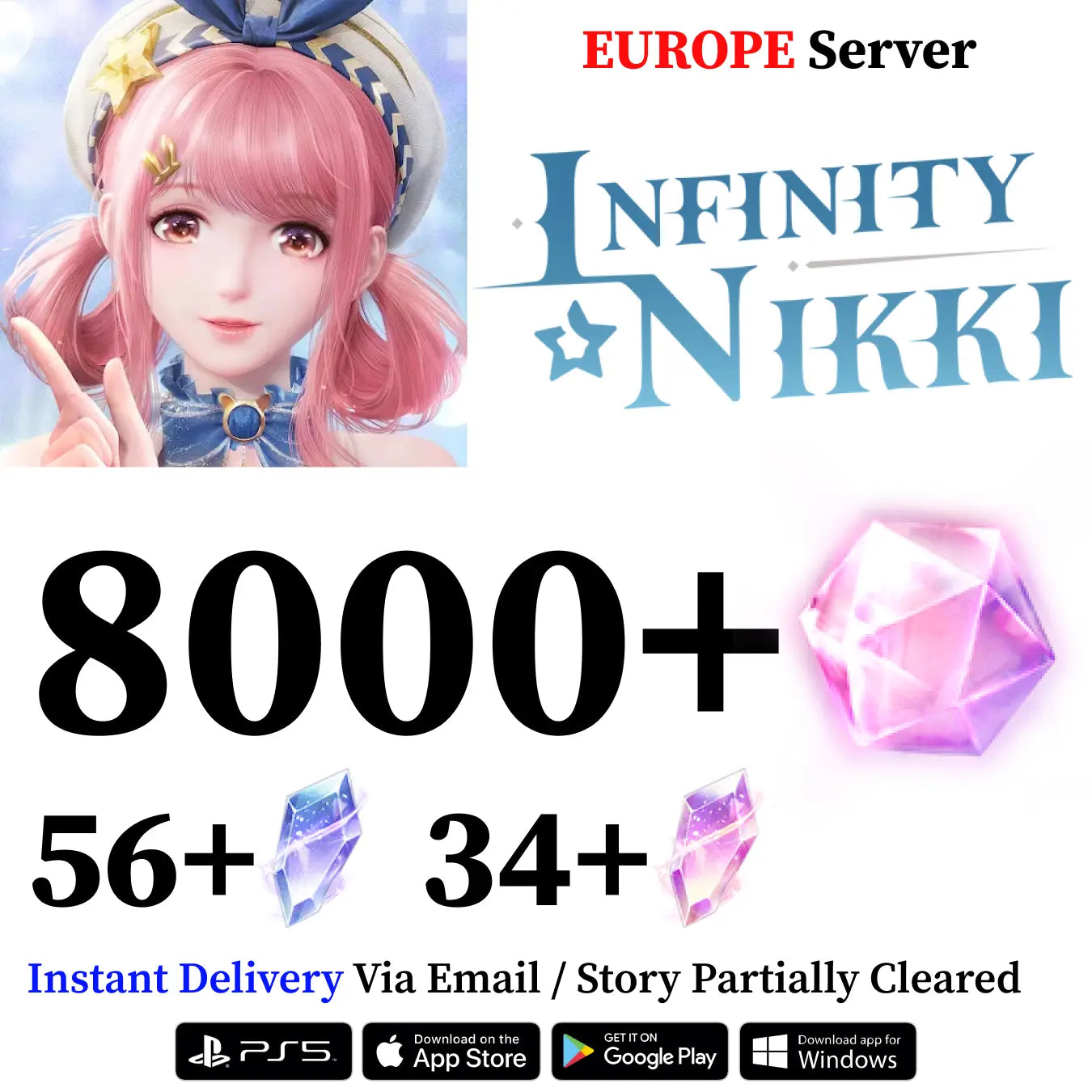 Infinity Nikki Starter Reroll Account [EUROPE]