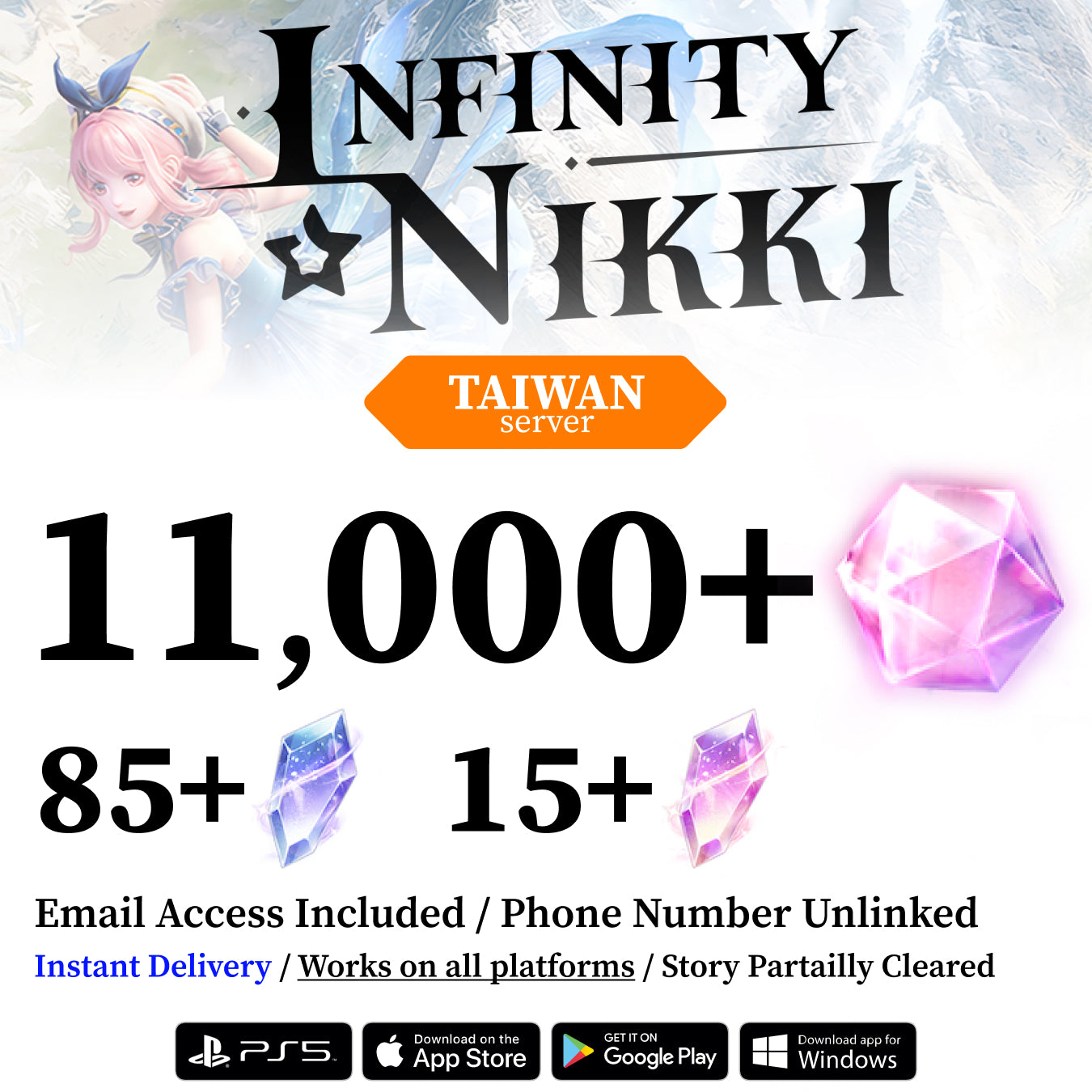 Infinity Nikki Starter Reroll Account [TAIWAN]