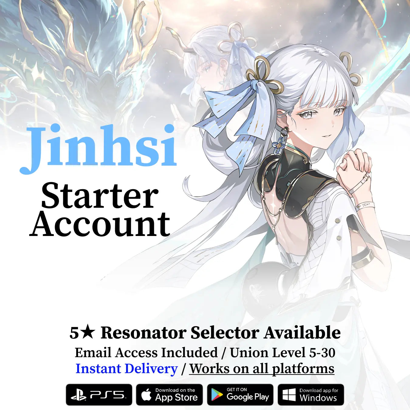 Wuthering Waves Jinhsi Starter Reroll Account