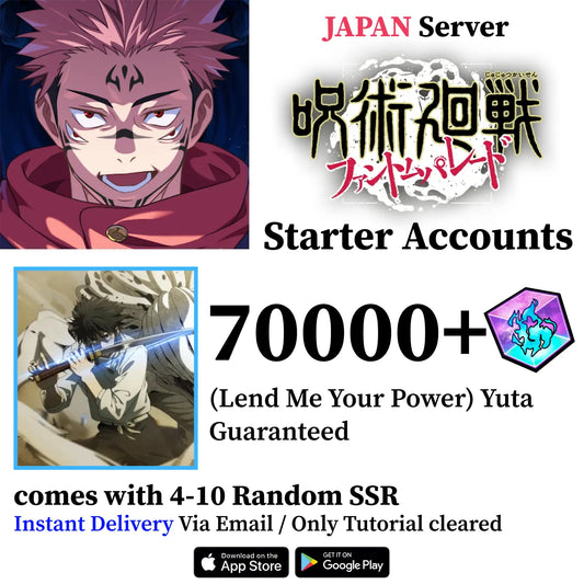 Jujutsu Kaisen Phantom Parade Yuta Okkotsu Reroll Account [JAPAN]