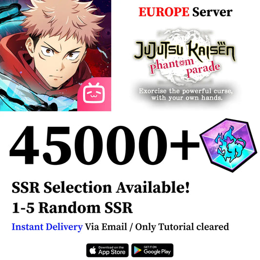 Jujutsu Kaisen Phantom Parade Reroll Account [EUROPE]