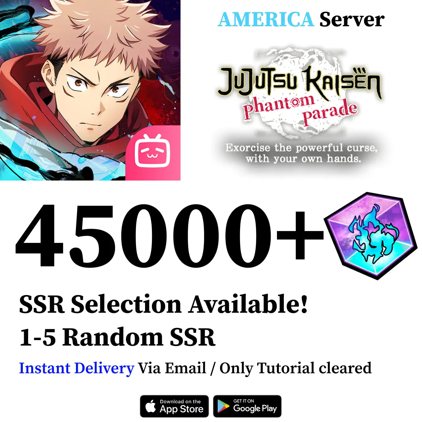 Jujutsu Kaisen Phantom Parade Reroll Account [AMERICA]