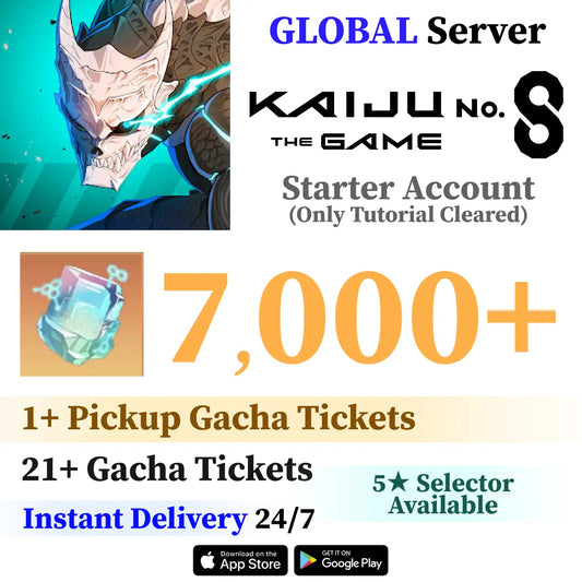 Kaiju No. 8 Starter Account | 3,000+ Diamonds, 21+ Tickets [Global]