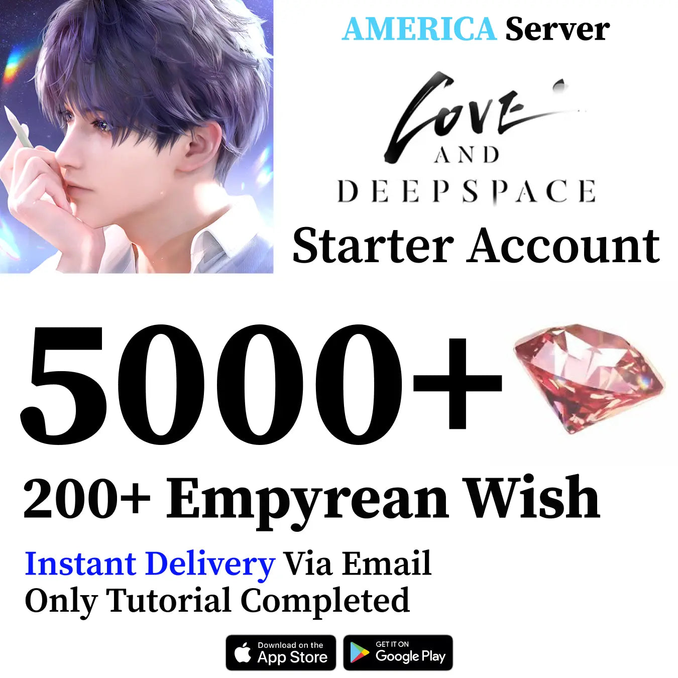 Love and Deepspace Starter Reroll Account [America]