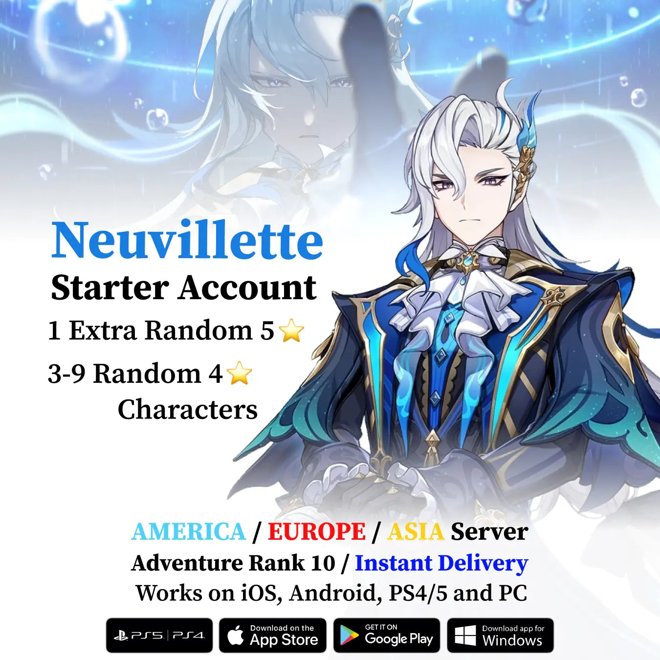 Neuvillette Starter Account