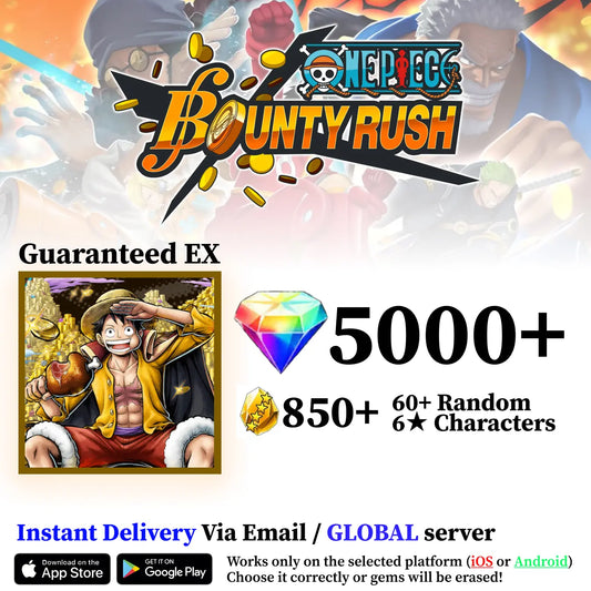 Gear 5 Monkey D. Luffy OPBR Starter Reroll Account [Global]