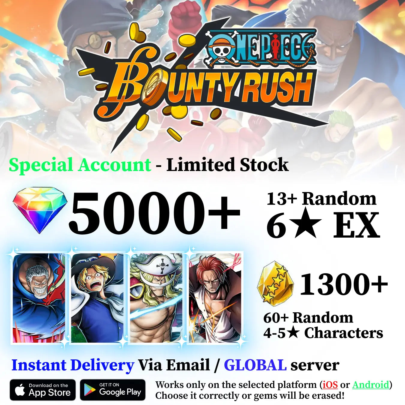 Special OPBR Reroll Account [Global]
