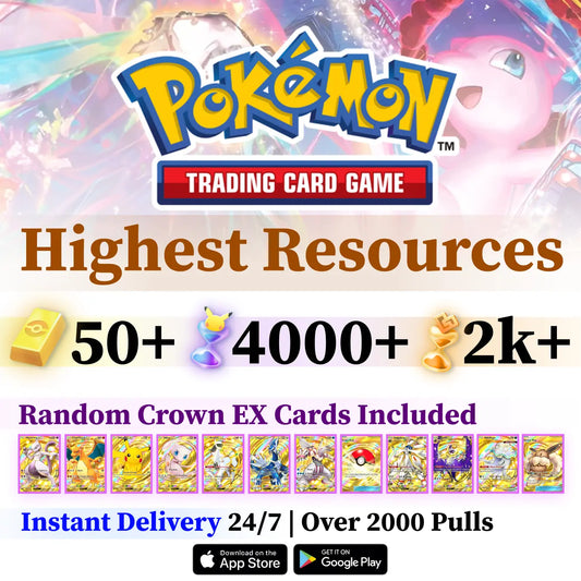 Pokémon TCG Pocket Starter Account with Selectable Crown/Immersive