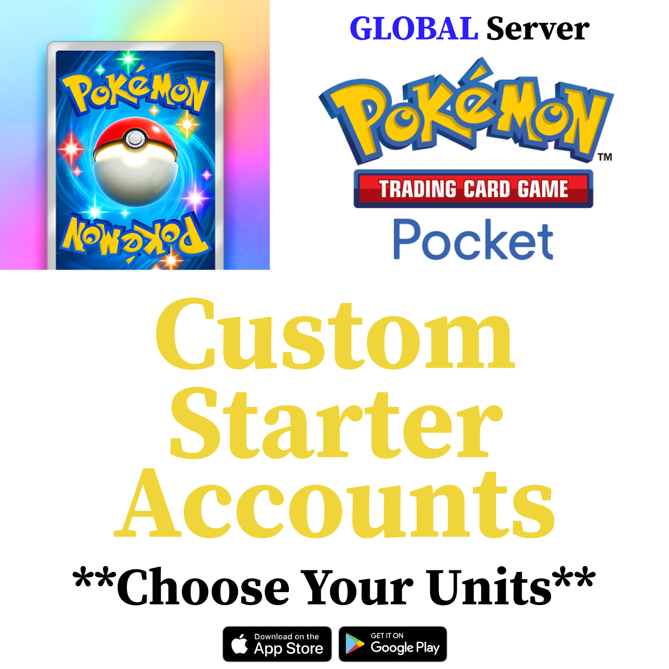 Pokémon TCG Pocket Custom Accounts