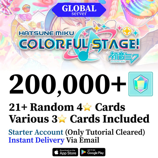 Project Sekai Reroll Account with 200,000+ Gems [GLOBAL]