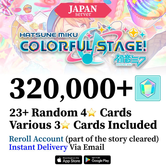 Project Sekai Reroll Account with 320,000+ Gems [JAPAN]