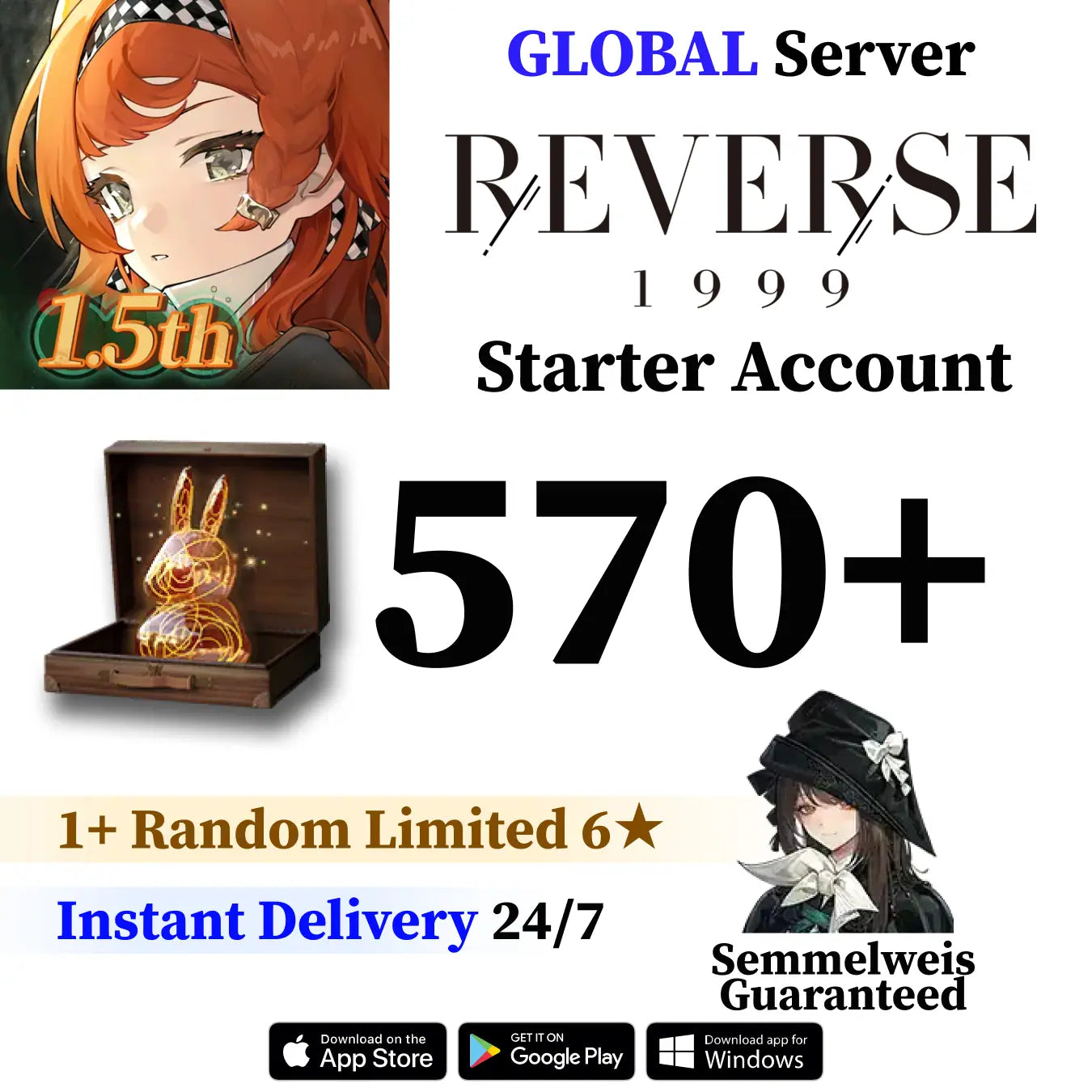 Reverse: 1999 Reroll Account with Unilog [GLOBAL]