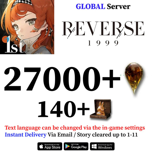 Reverse: 1999 Starter Reroll Account 27,000+ Gems [GLOBAL]