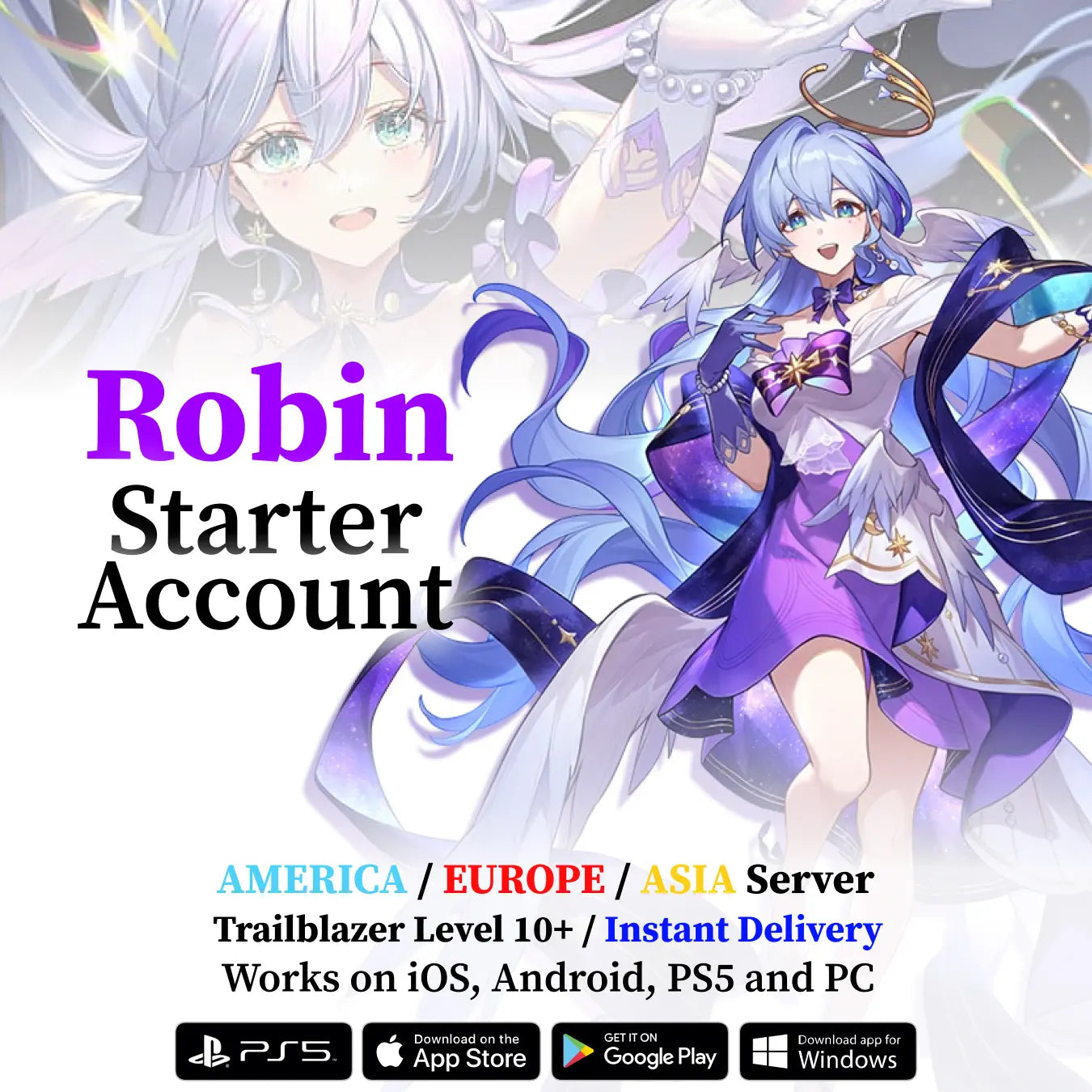 Robin Honkai Star Rail Starter Account [ASIA]