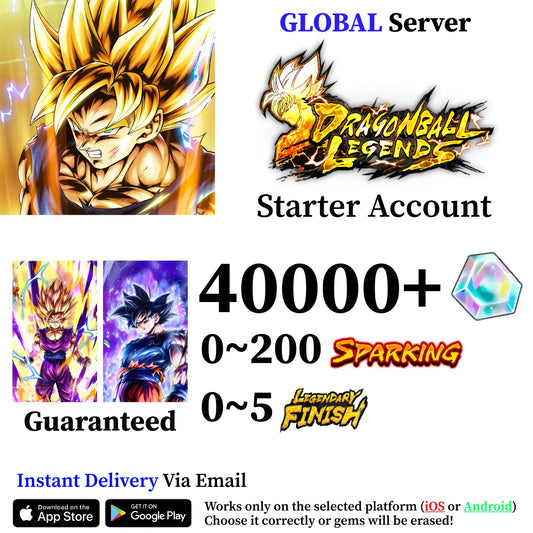 Dragon Ball Legends UL SS2 Gohan with UL Ultra Instinct -Sign- Goku Starter Account