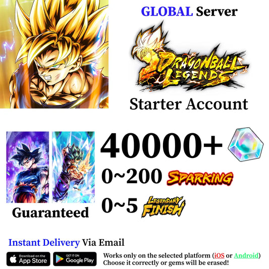 Dragon Ball Legends Super Saiyan God SS Vegito with UL Ultra Instinct -Sign- Goku Starter Account [iOS/Android] (Copy)