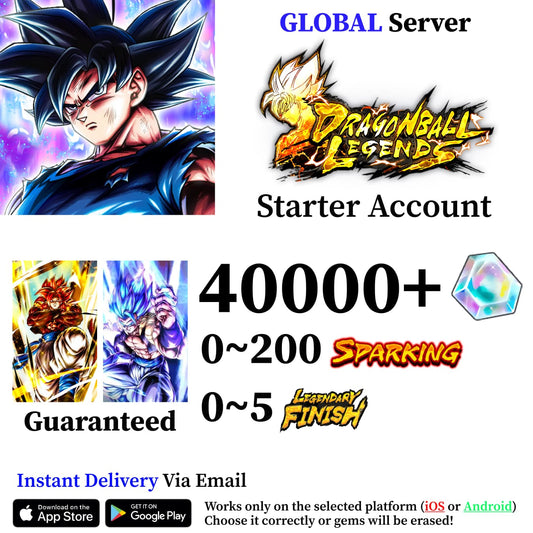 Dragon Ball Legends Ultra SSJ4 Gogeta with Super Saiyan God SS Gogeta Account [iOS/Android]