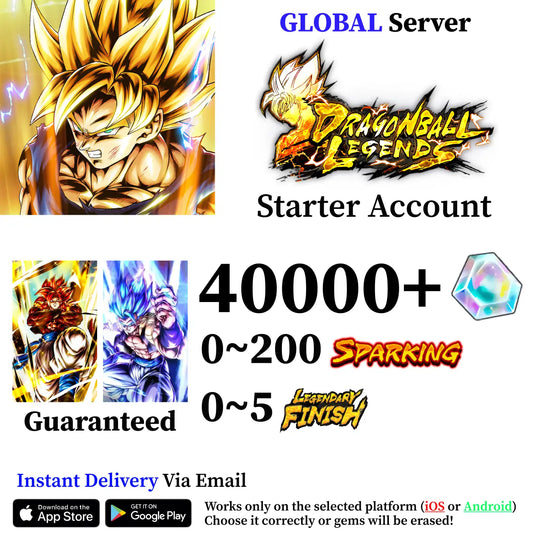 Dragon Ball Legends Ultra SSJ4 Gogeta with Super Saiyan God SS Gogeta Account