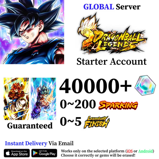 Dragon Ball Legends Ultra SSJ4 Gogeta with Super Saiyan God SS Vegito Account [iOS/Android]