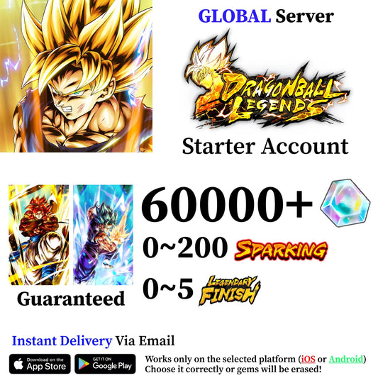 Dragon Ball Legends Ultra SSJ4 Gogeta with Super Saiyan God SS Vegito Account [iOS/Android]