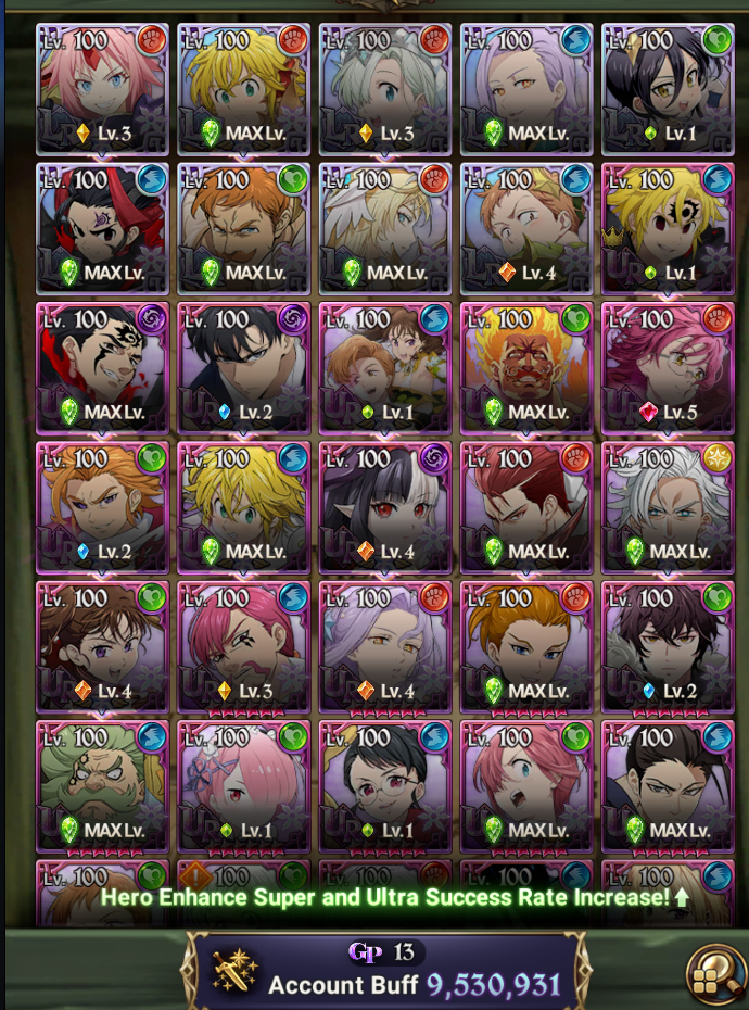 Seven Deadly Sins Grand Cross Special Account V2 [Global]